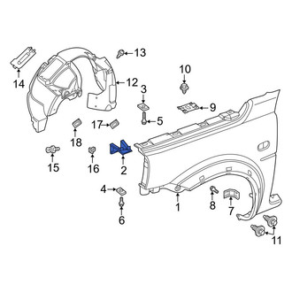 Land Rover OE - Left Fender Bracket