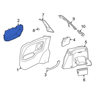 Land Rover OE - Rear Left Interior Quarter Panel Trim Panel Storage Compartment