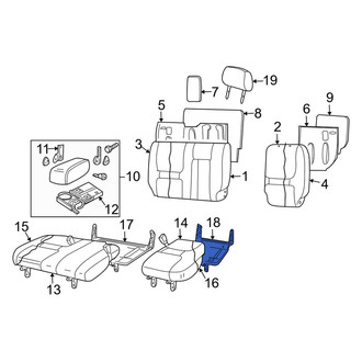 Land Rover OE - Rear Left Seat Frame