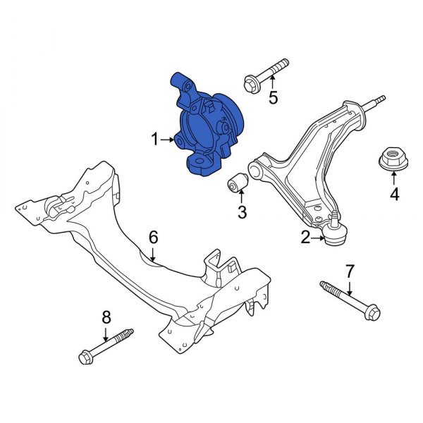 Land Rover OE RUB000040 Front Right Steering Knuckle