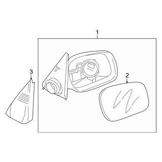 Land Rover OE - Front Door - Outside Mirrors (4 Doors)