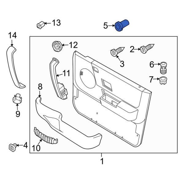 Door Interior Trim Panel Retainer