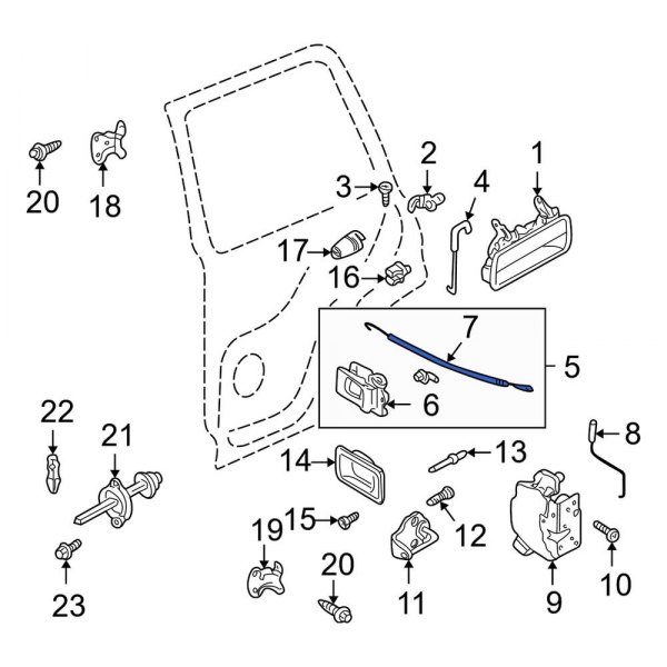 Door Latch Cable