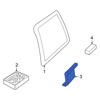 Land Rover OE - Front Quarter Panel Glass Spacer
