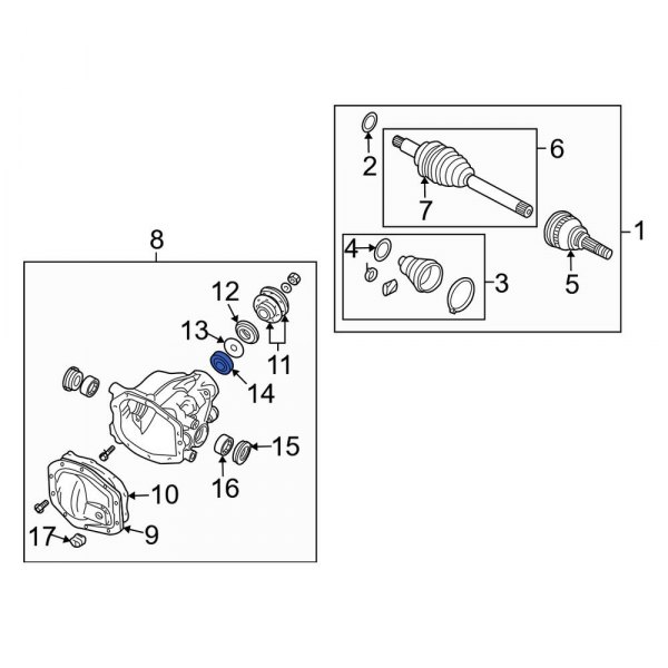 Differential Pinion Bearing