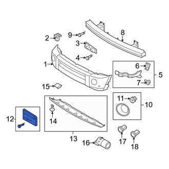 Land Rover OE - Front License Plate Bracket