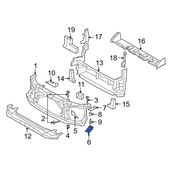 Radiator Support Panel Reinforcement