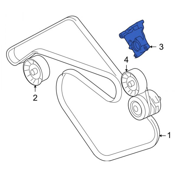 Belt Tensioner Pulley Bracket