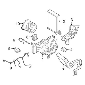 Land Rover OE - Air Conditioner & Heater - Evaporator & Heater Components (Rear), (4.4L)