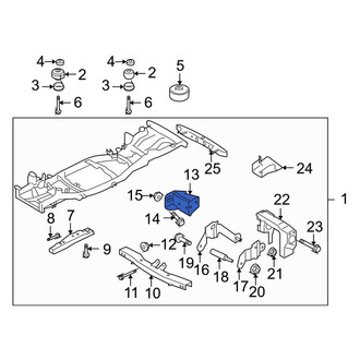 Land Rover OE - Left Frame Rail Bracket