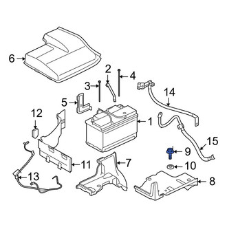 Land Rover OE - Battery Tray Bolt