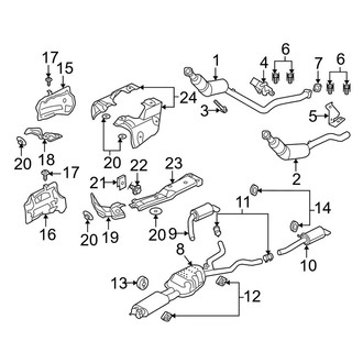 Land Rover OE - Exhaust System - Exhaust Components (4.4L)