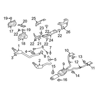 Land Rover OE - Exhaust System - Exhaust Components (4.0L)