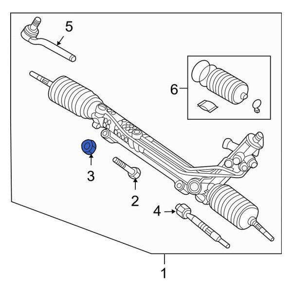 Rack and Pinion Nut