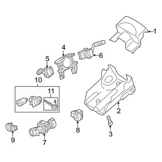 Land Rover OE - Steering Column - Shroud, Switches & Levers
