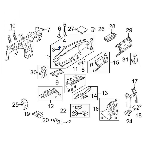 Dash Panel Screw