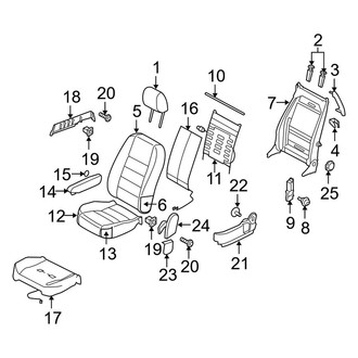 Land Rover OE - Seats & Tracks - Front Seat Components