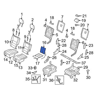 Land Rover OE - Center Upper Seat Heater Pad
