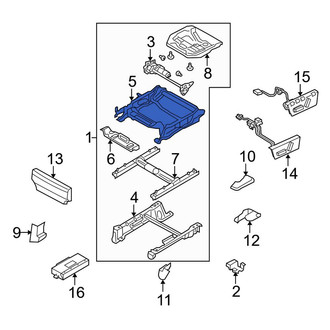 Land Rover OE - Front Right Upper Seat Track Support
