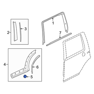 Land Rover OE - Wheel Arch Molding Clip