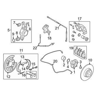 Land Rover OE - Rear Suspension - Brake Components (HSE / SE)