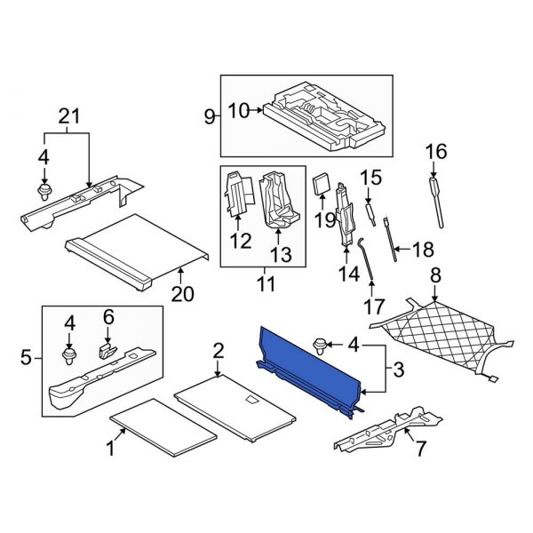 Rear Body Panel Trim Panel