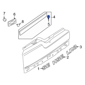 Land Rover OE - Tailgate Molding Clip