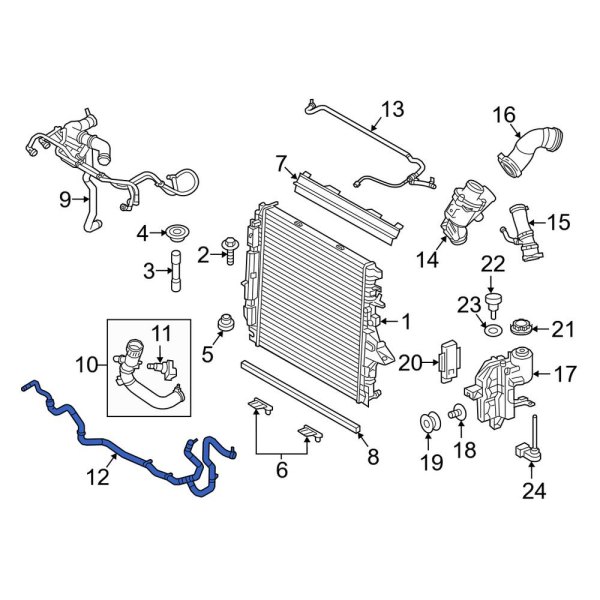 Engine Coolant Pipe