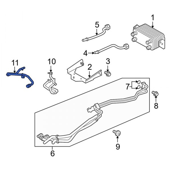 Automatic Transmission Oil Cooler Hose