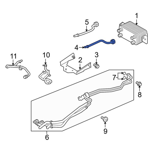 Automatic Transmission Oil Cooler Tube