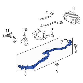 Land Rover OE - Automatic Transmission Oil Cooler Hose Assembly