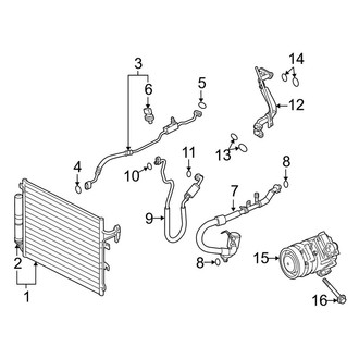 Land Rover OE - Air Conditioner & Heater - Condenser, Compressor & Lines