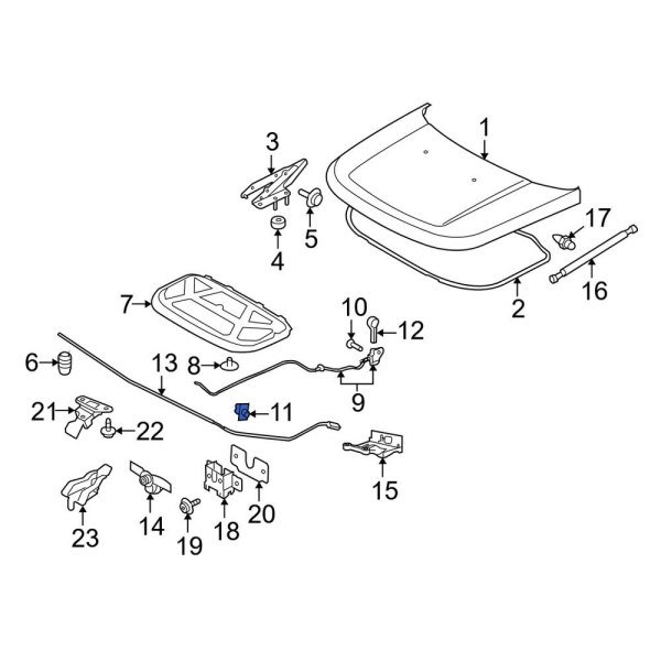 Hood Release Cable Clip