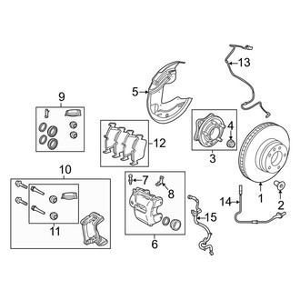 Land Rover OE - Front Suspension - Brake Components