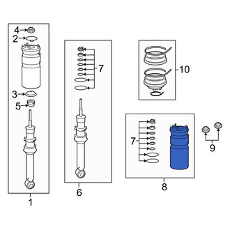 Land Rover OE - Front Air Suspension Spring