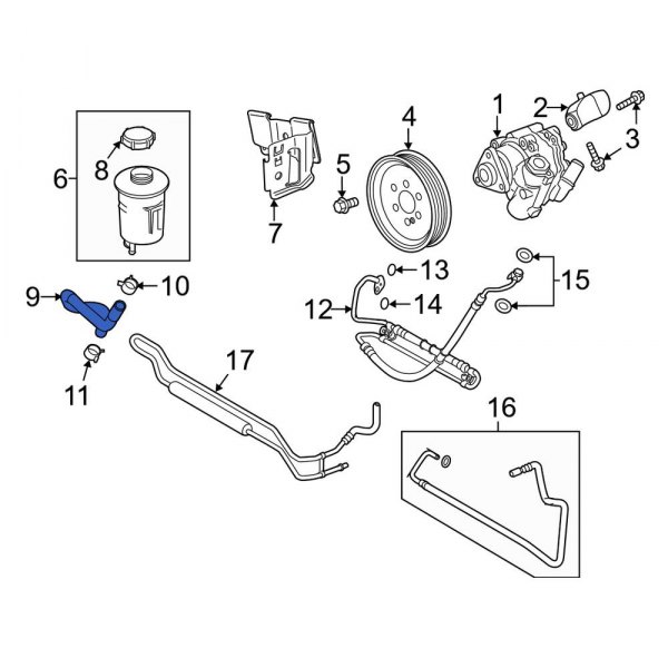 Power Steering Reservoir Hose