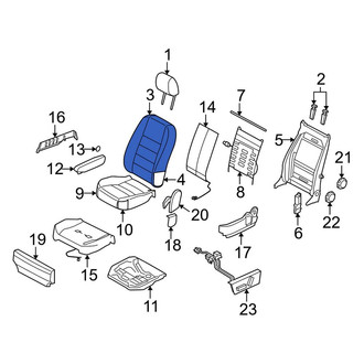 Land Rover OE - Front Left Seat Back Cushion Cover