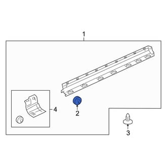 Land Rover OE - Rocker Panel Molding Clip