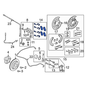 Land Rover OE - Rear Disc Brake Pad Set