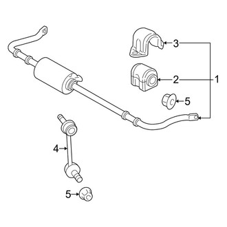 Land Rover OE - Rear Suspension - Stabilizer Bar & Components