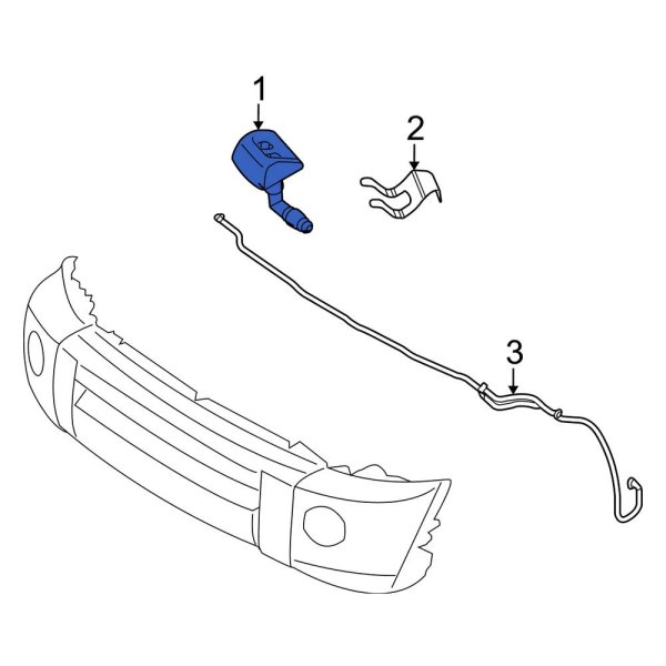 Headlight Washer Nozzle