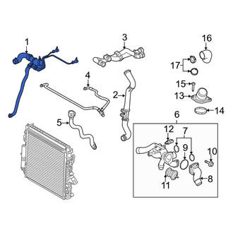 Land Rover OE - Upper Radiator Coolant Hose