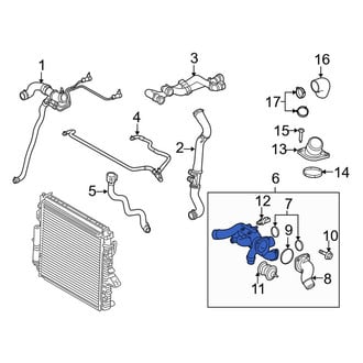 Land Rover OE - Upper Engine Coolant Thermostat Housing