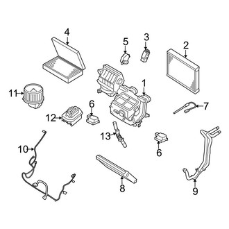 Land Rover OE - Air Conditioner & Heater - Evaporator & Heater Components