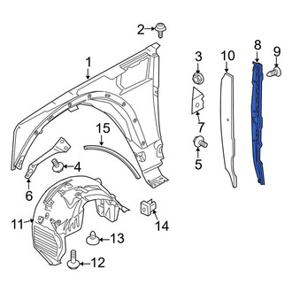 Land Rover OE - Rear Right Fender Seal