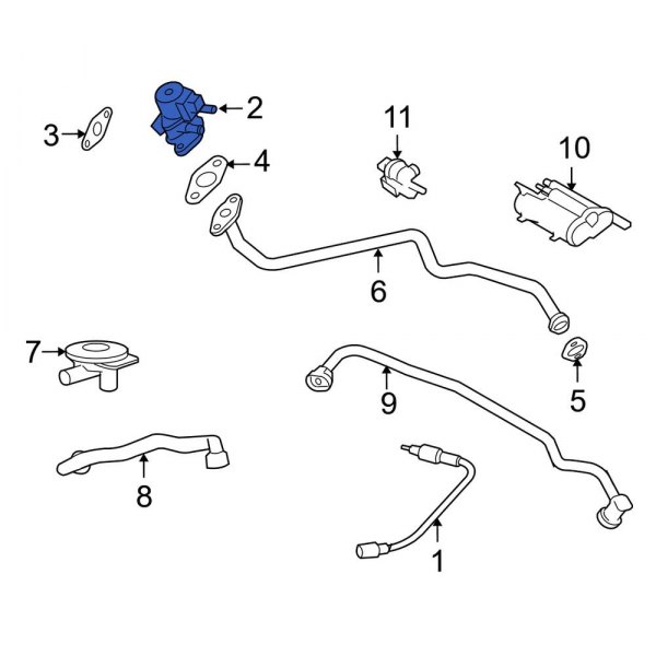 Land Rover OE 4536857 - Exhaust Gas Recirculation (EGR) Valve