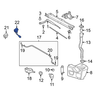 Land Rover OE - Front Windshield Washer Nozzle