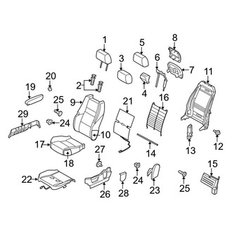Land Rover OE - Seats & Tracks - Front Seat Components