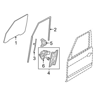 Land Rover OE - Front Door - Glass & Hardware