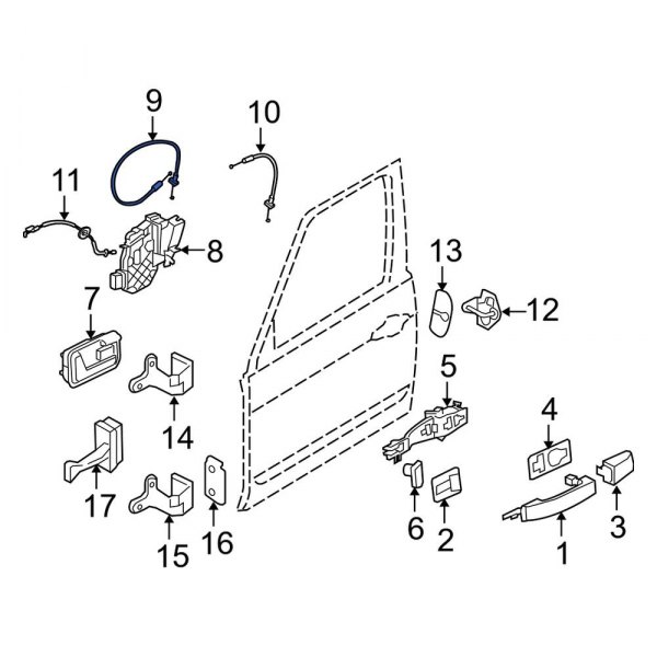 Door Latch Cable